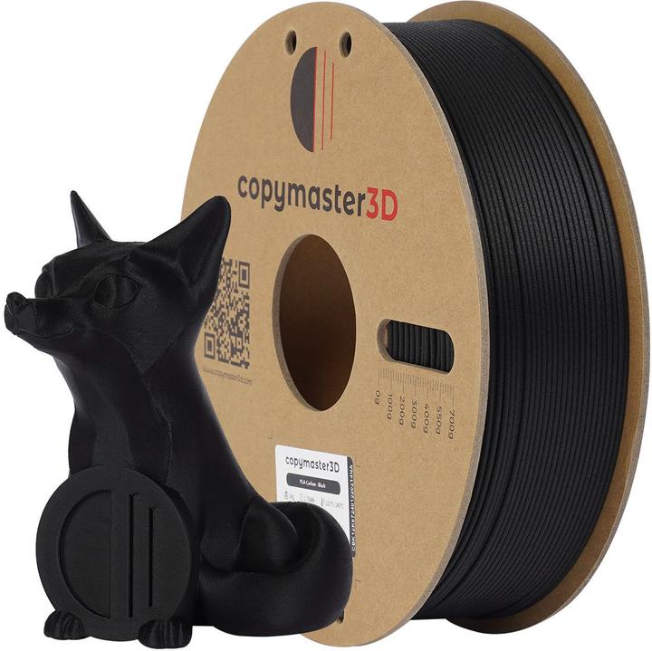 Actual product image Copymaster3D PLA Carbon Filament for 3D Printers, 1.75 mm, Black (PLA, 1.75 mm, Black)