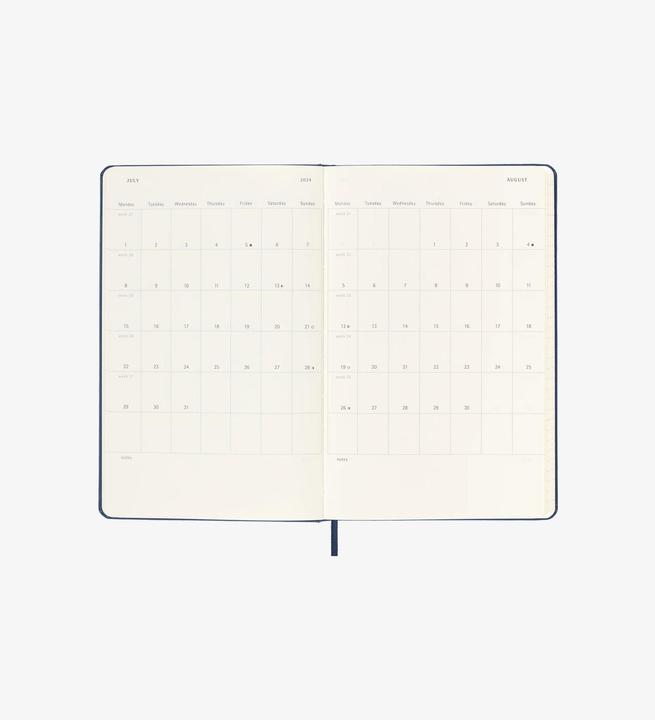 Produktbild Moleskine Weekly (13 x 21 cm, Englisch)