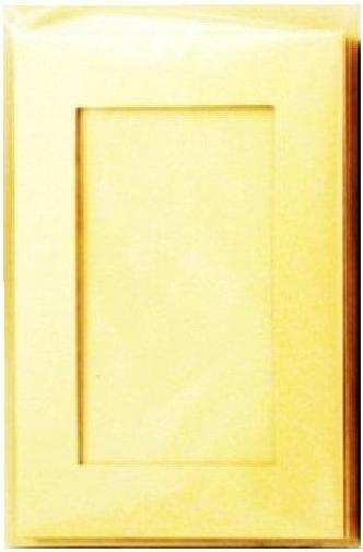 Teka Passepartoutkarte + goldener Umschlag 5 Stk. (5 pcs.)