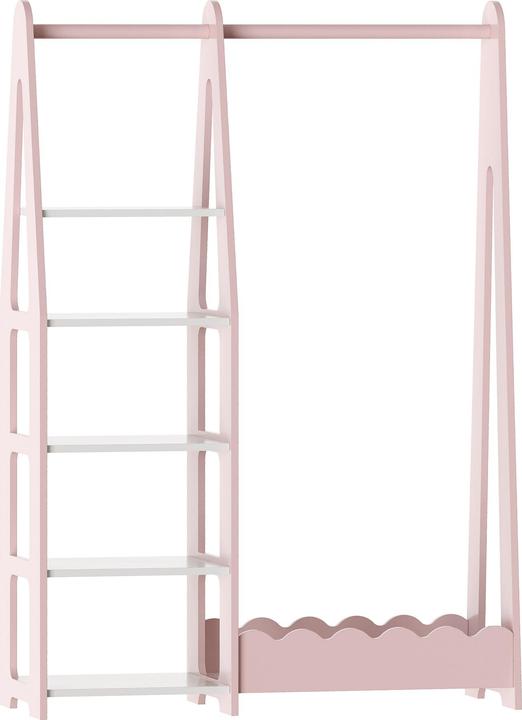 Immagine prodotto En.Casa Kindergarderobe Vestnes 114x77x30 cm Cotton Candy/Weiss