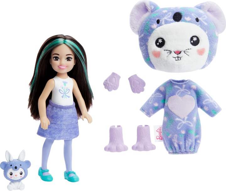 Productafbeelding Barbie Cutie Onthulling Chelsea Kostuum Cuties Serie - Konijntje in Koala