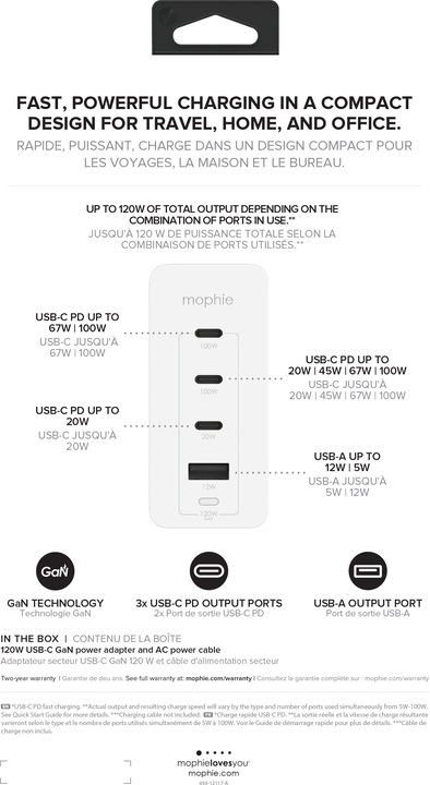 Actual product image Zagg Accessories Wall Adapter (120 W)
