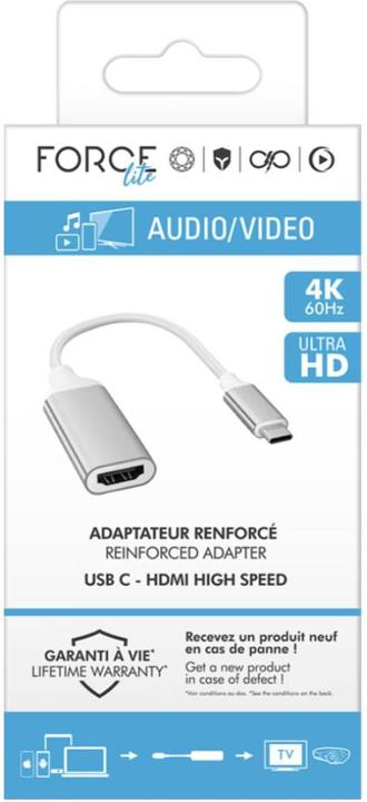 Energie-Label Force Power USB C / HDMI Adapter (HDMI, USB Typ-C)