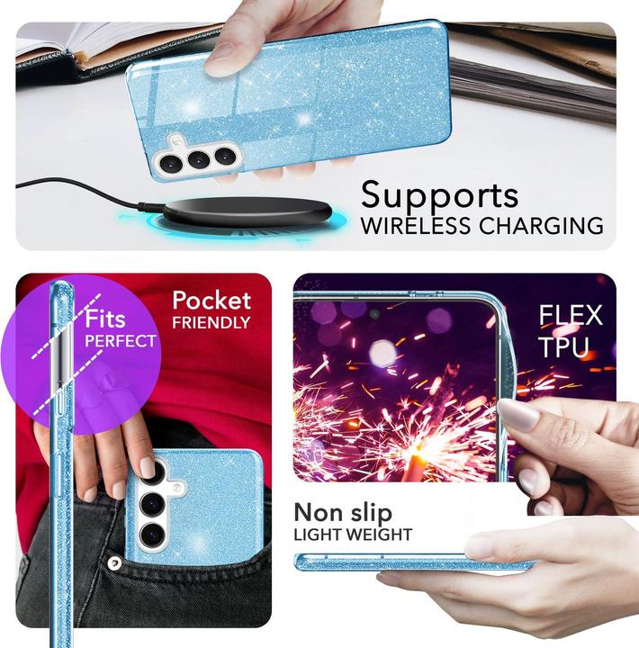 Image du produit Nalia Étui hybride pailleté (Samsung Galaxy S24+)