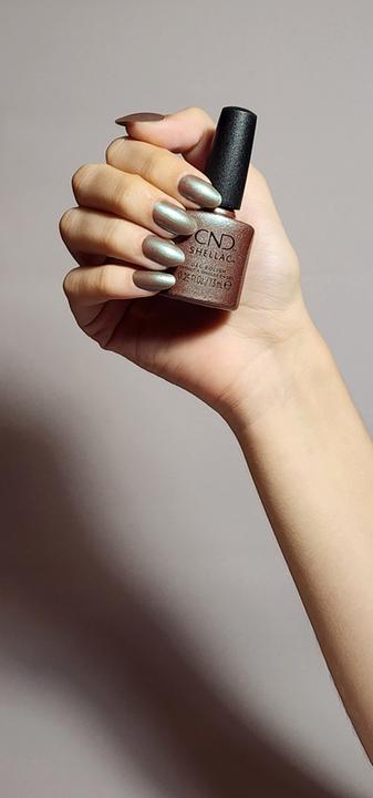 Actual product image CND Shellac Frostbite 456 (Frosted bitite, Colour paint)