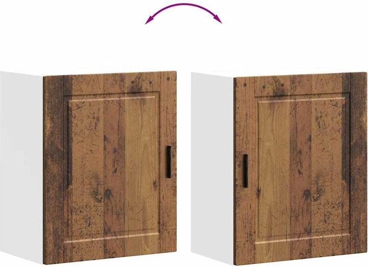 Immagine prodotto VidaXL Pensili da cucina 2 pezzi. Materiale a base di legno Porto, aspetto legno recuperato (50 x 31 x 60 cm)
