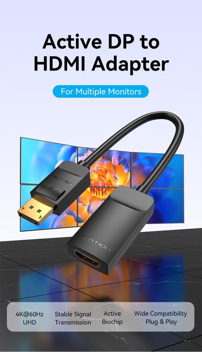Produktbild Vention DisplayPort – HDMI (0.15 m, DisplayPort)