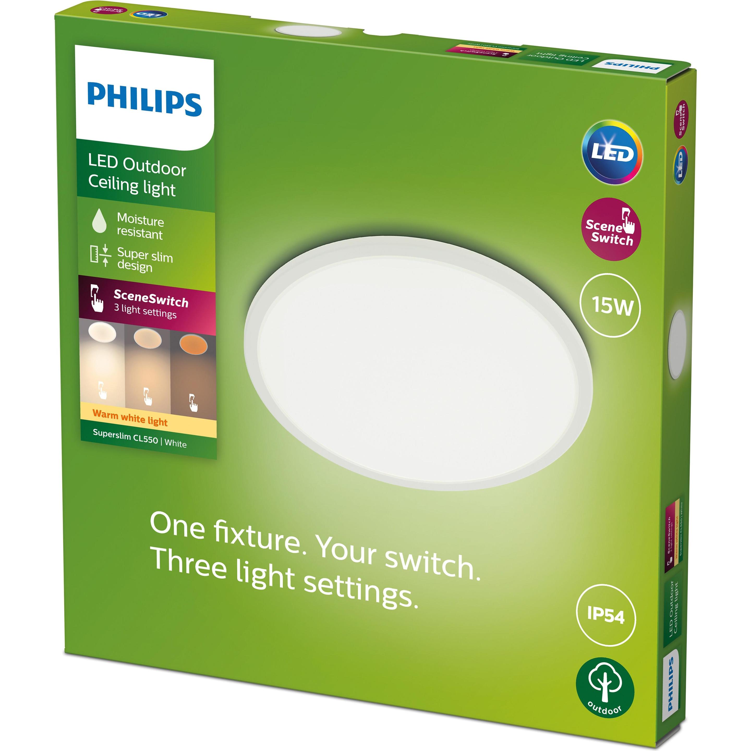 Thumbnail - Philips, Wandleuchte + Deckenleuchte, 3-in-1 Scene Switch (1300 lm)