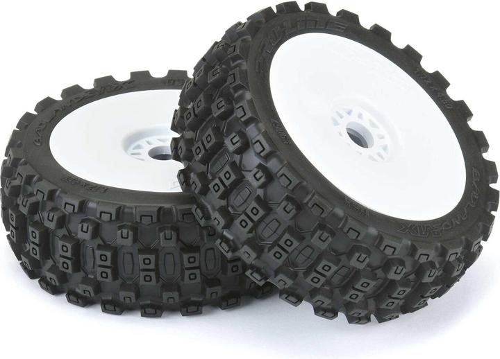 Produktbild Proline Kompletträder Badlands MX M2, Weiss Buggy, 1:8, 2 Stück