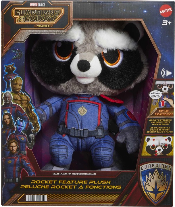 Actual product image Guardians of the Galaxy Rocket Functional Plush (D) (27.90 cm)