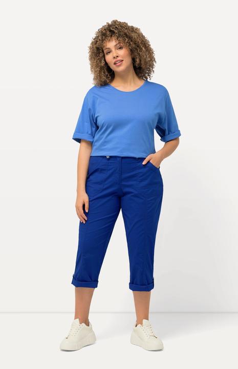 Actual product image Ulla Popken Roll-Tab Hem Stretch Cargo Pants (62)