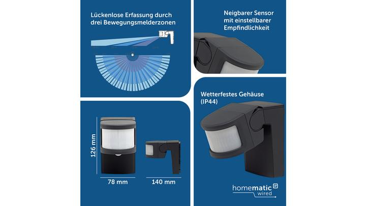 Produktbild Homematic IP Wired Smart Home Bewegungsmelder - (20 m)