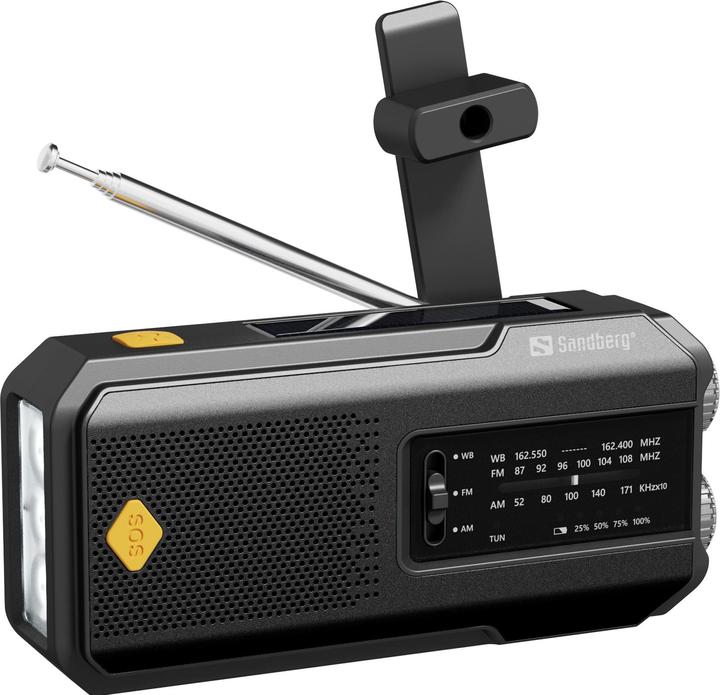 Image du produit Sandberg Survivor Radio Tout-en-1 2000 (AM, FM, Fréquence radio (RF))