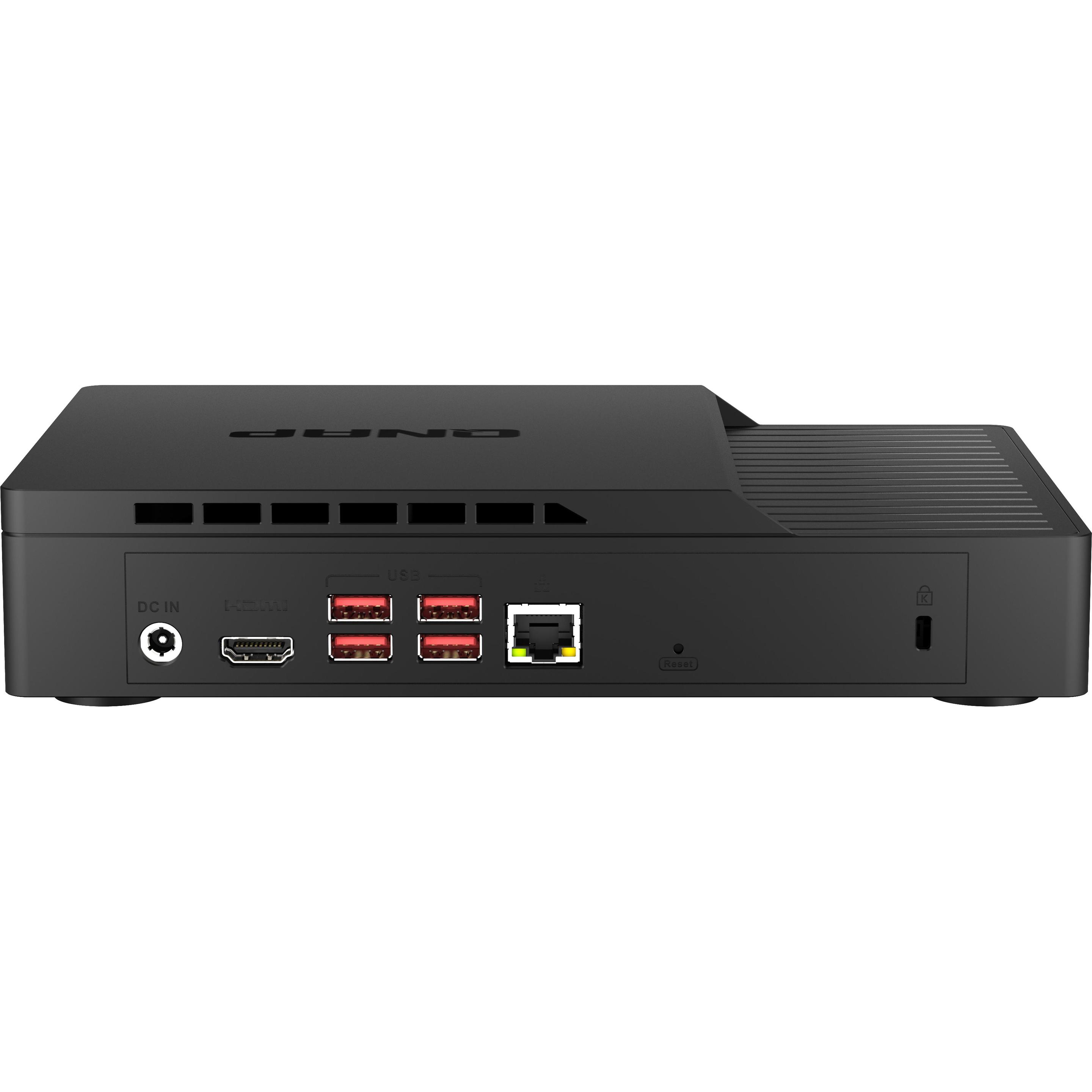 QNAP KoiBox-100W Intel Celeron TGL 6305 DDR4 1xGbE RJ45 video conferenza, NAS, Nero