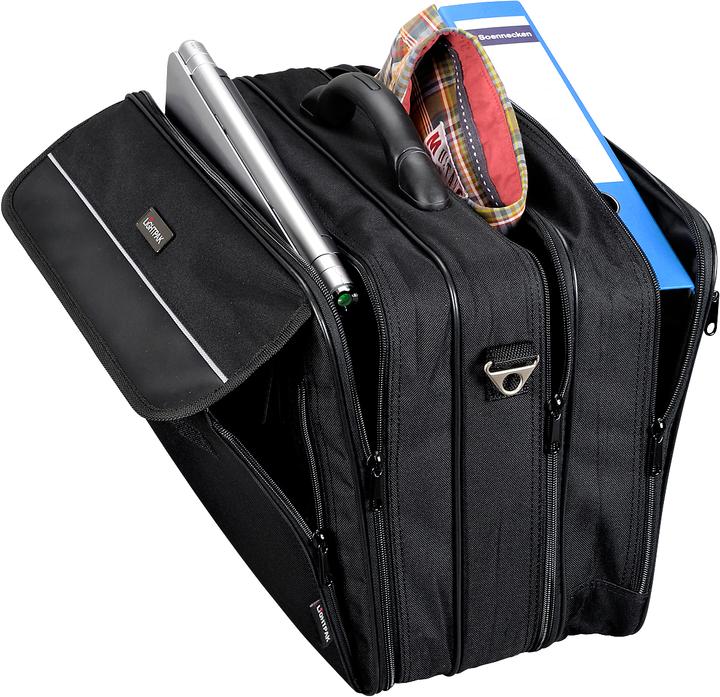 Image du produit Lightpak Sacoche Corniche pour ordinateur portable 17 pouces, 3 compartiments, bandoulière (17")