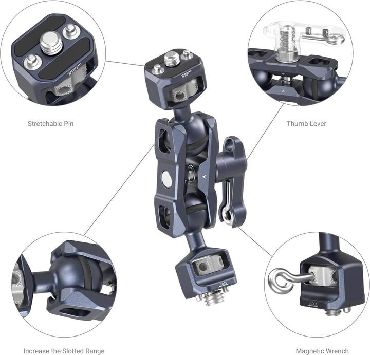 Produktbild SmallRig Magic Arm with Dual Ball Heads (1/4”-20 + ARRI)
