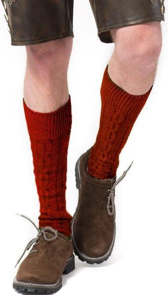 Produktbild PartyChimp Oktoberfest Kniestrümpfe Socken Deluxe Rot Grösse 43-46 (43 - 46)