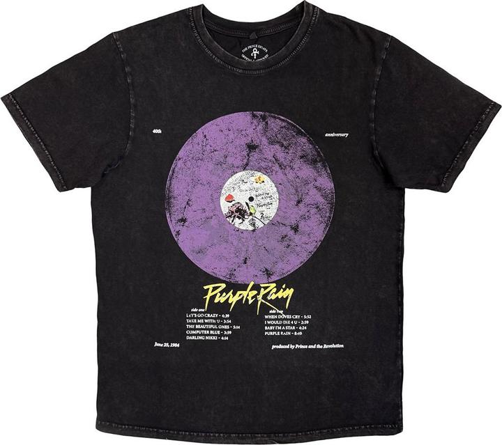 Prince Purple Rain Disc Stone Wash