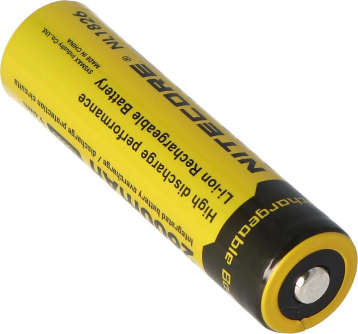 Produktbild Nitecore 18650 Li-Ion Akku für LED Taschenlampen NL186 mit 2600mAh, CR18650 18,6x70mm