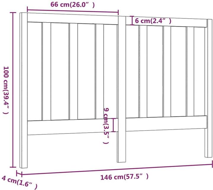 Image du produit VidaXL Lambertine (146 x 4 x 100 cm)