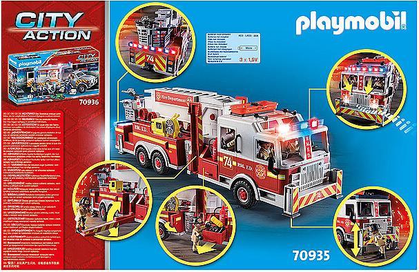 Actual product image Playmobil Fire truck: US Tower Ladder (70935, Playmobil City Action)