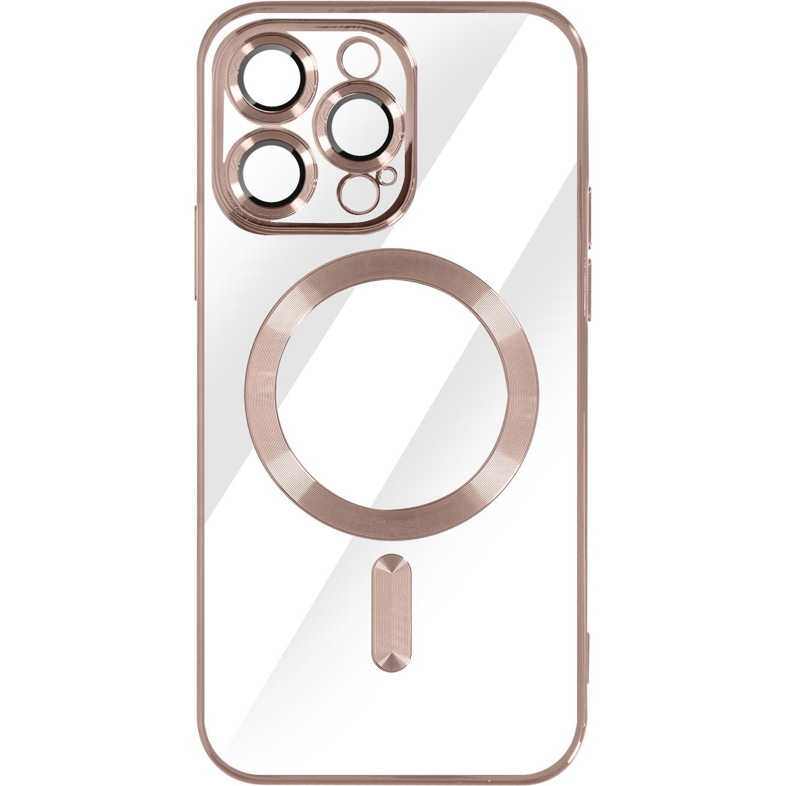 Avizar Chrom Handyhülle Series (Apple iPhone 14 Pro Max), Smartphone Hülle, Rosa