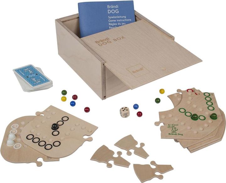 Immagine prodotto Brändi Scatola di legno per cani 3in1 (Tedesco, Francese, Italiano, Inglese)