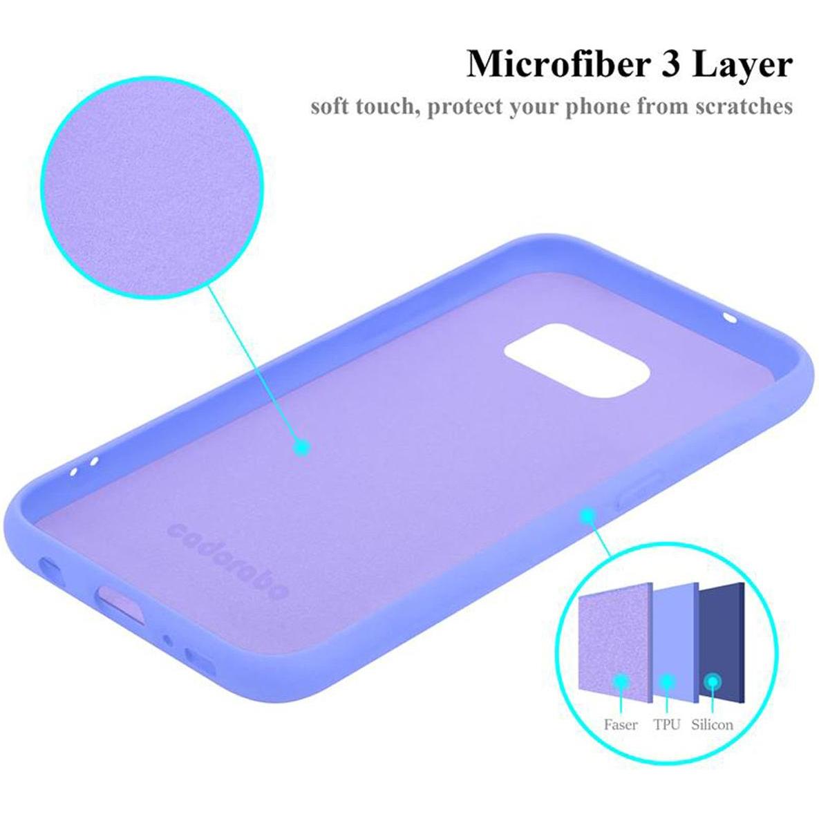 Thumbnail - Cadorabo TPU Liquid Silicone Case Cover (Samsung Galaxy S7), Smartphone Hülle, Violett