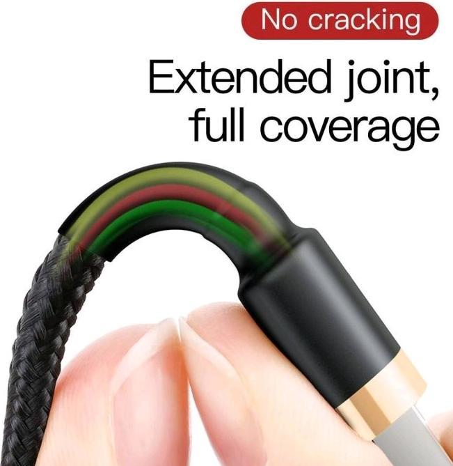 Produktbild Baseus cafule Cable USB For iP 2A 3m Gold+Black (3 m, USB 3.0)