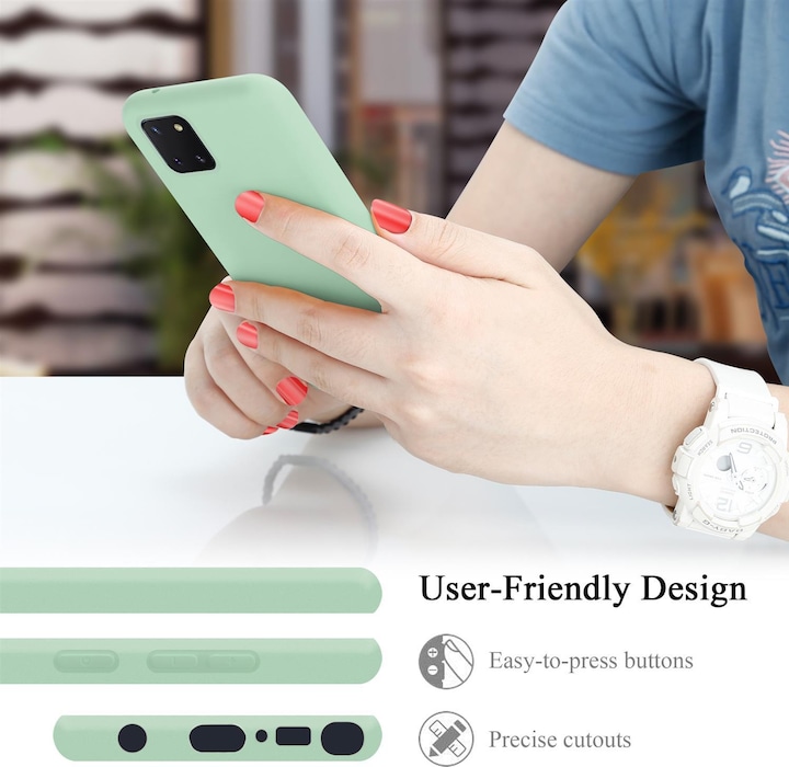 Actual product image Cadorabo TPU Liquid Silicone Case Cover (Samsung Galaxy A81)