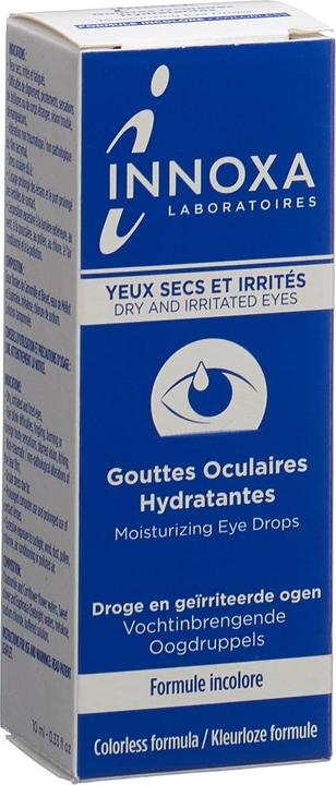 Produktbild Innoxa Transparente Augentropfen (10 ml, 10 ml, schmierende und beruhigende Augenlösung, feuchtigkeitsspendende, Sterile, Formel ohne Konservierungsstoffe)