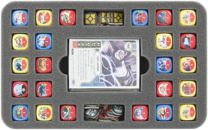 Actual product image Feldherr MAX35BO - MAXI bag for Star Wars Destiny - 12 decks and 288 dice (Foam material)