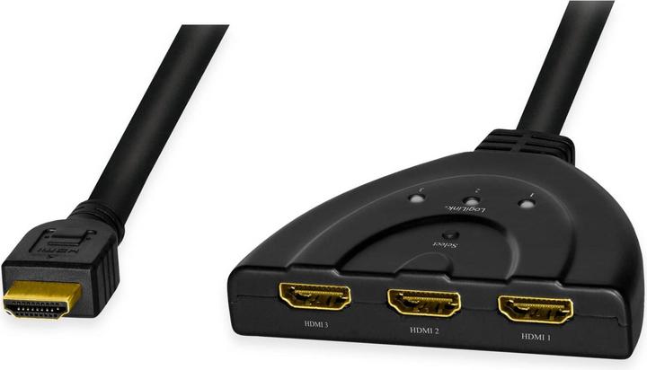 LogiLink HD0040 HDMI Splitter 1x3/3x1-Port, 4K/30 Hz, CEC,bidirect, pigtail