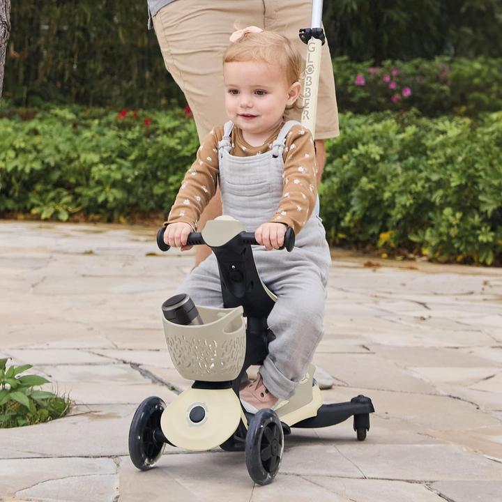 Productafbeelding Globber GO-UP BABY 360 LIGHTS taupe, mit Leuchtrollen und Leuchtmodul