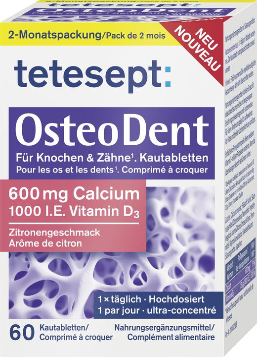 Actual product image Tetesept OsteoDent (60 pcs., Pills, 140 g)