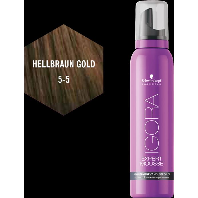 Thumbnail - Schwarzkopf Professional, Haarfarbe, Igora Expert (5-5 Hellbraun Gold)