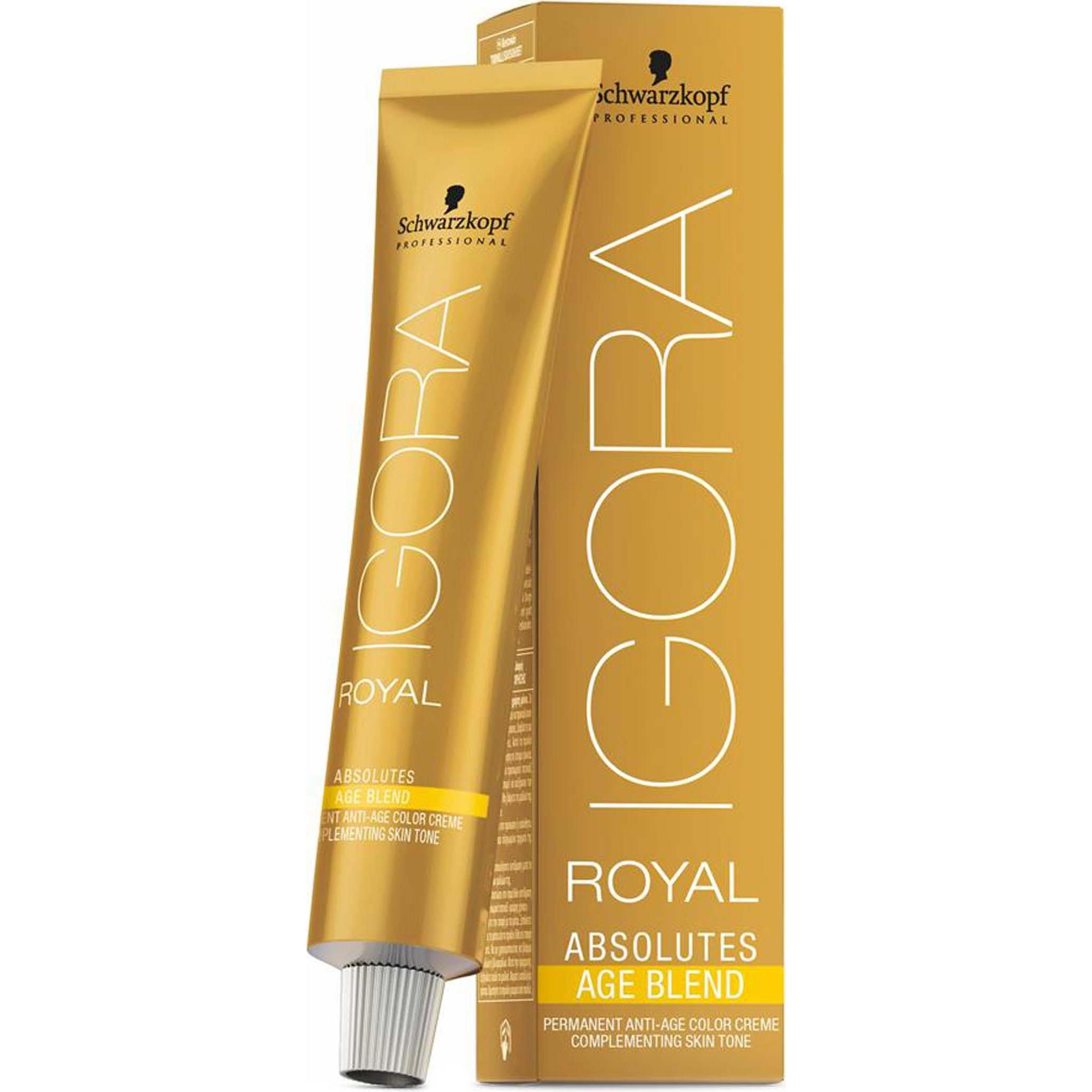 Schwarzkopf Professional, Haarfarbe, Igora Royal Absolutes Age Blend (6-60 Dunkelblond Schoko Natur)