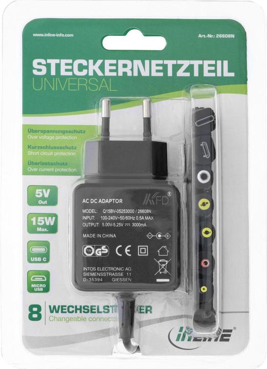 Produktbild InLine Universal Steckernetzteil