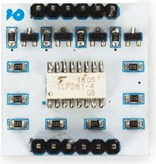 Image du produit Whadda Carte d'assemblage 4 CH TLP281 Optocoupleur IC