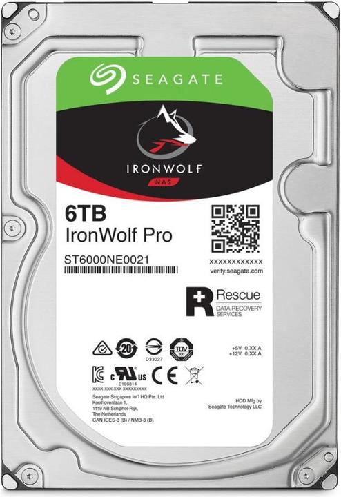 Image du produit Seagate IronWolf Pro (6 To, 3.5", CMR)