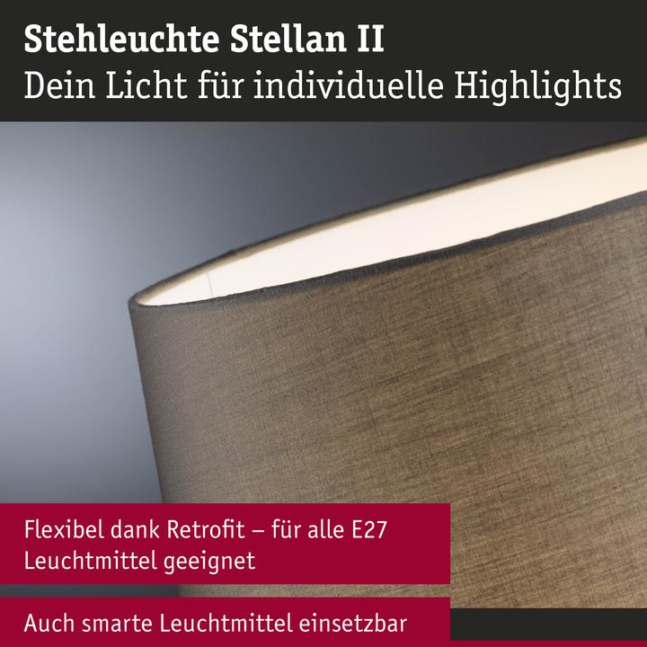 Actual product image Paulmann Stellan II 80105 Stehlampe E27 Grau (E27)
