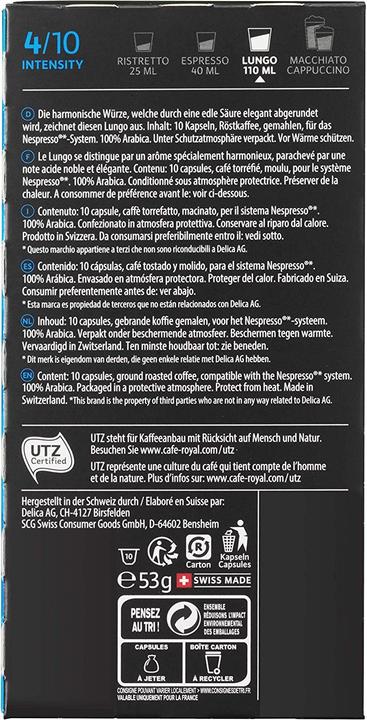 Produktbild Café Royal Lungo (10 x Port.)