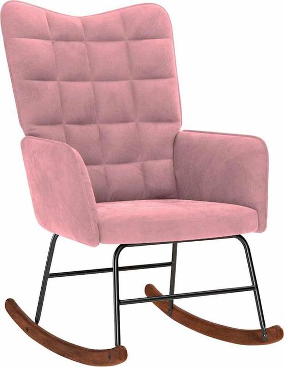 Produktbild vidaXL Schaukelstuhl mit Hocker