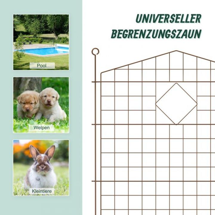 Produktbild Relaxdays 5x Teichzaun