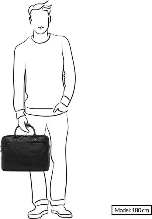 Actual product image Castelijn & Beerens Firenze briefcase RFID leather 43 cm laptop compartment (17.30")
