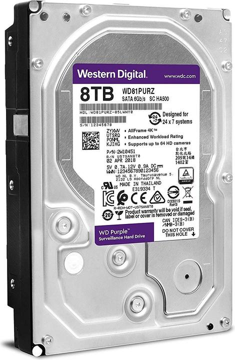 Immagine prodotto WD Purple (8 TB, 3.5", CMR)