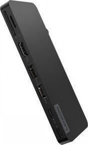 Actual product image Lenovo Usb-C Slim Travel (USB-C, 8 Ports)