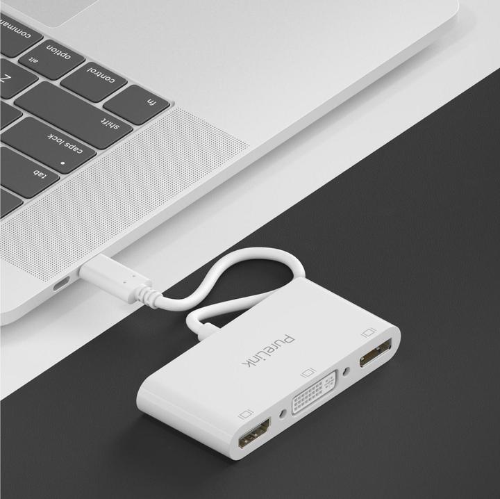 Actual product image Purelink USB Typ-C zu (DP, DVI, HDMI, 19.40 cm)