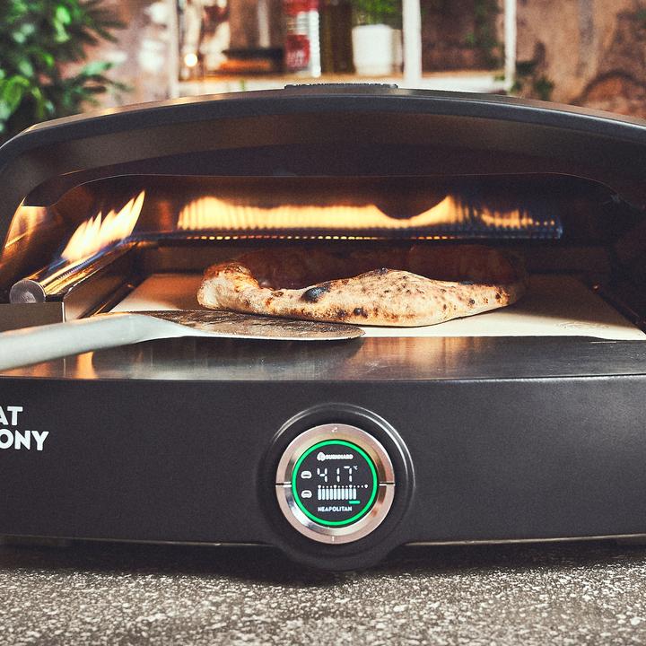 Actual product image Burnhard Outdoor Gas-Pizzaofen FAT TONY, 450 °C – 650 °C, 8 kW (62,5x57,5x28,5cm) inkl. Pizzastein (Pizza oven gas)