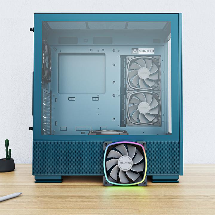 Produktbild Montech SKY TWO, Midi-Tower - blau (ATX, mATX, Mini-ITX)
